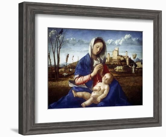 The Madonna of the Meadow, C1500-Giovanni Bellini-Framed Giclee Print