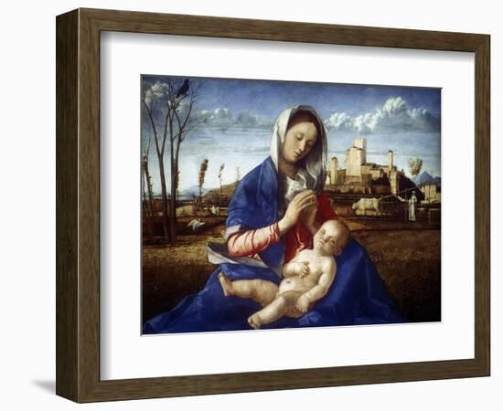 The Madonna of the Meadow, C1500-Giovanni Bellini-Framed Giclee Print