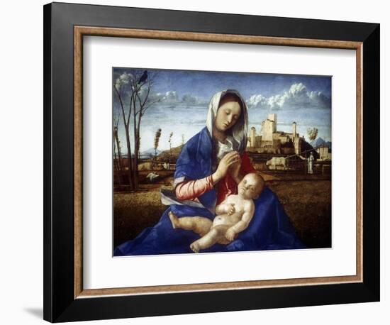 The Madonna of the Meadow, C1500-Giovanni Bellini-Framed Giclee Print