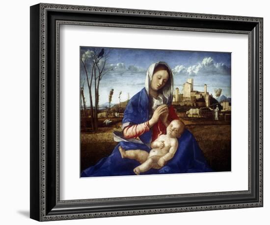 The Madonna of the Meadow, C1500-Giovanni Bellini-Framed Giclee Print