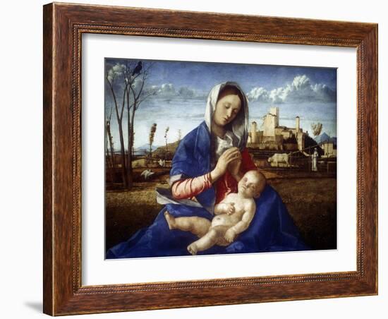 The Madonna of the Meadow, C1500-Giovanni Bellini-Framed Giclee Print