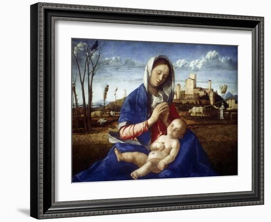 The Madonna of the Meadow, C1500-Giovanni Bellini-Framed Giclee Print