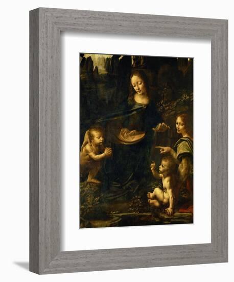 The Madonna of the Rocks-Leonardo da Vinci-Framed Giclee Print