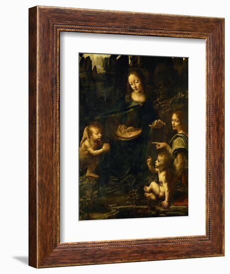 The Madonna of the Rocks-Leonardo da Vinci-Framed Giclee Print