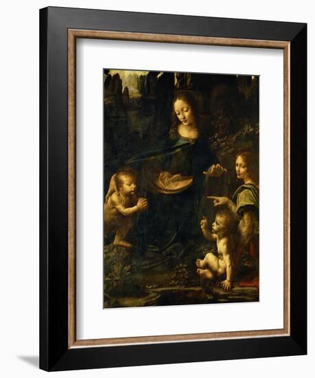 The Madonna of the Rocks-Leonardo da Vinci-Framed Giclee Print