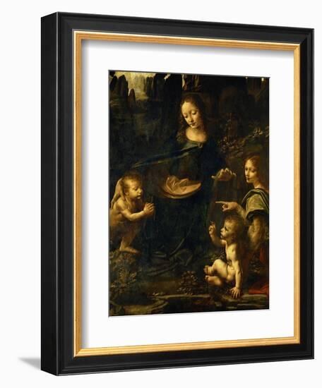 The Madonna of the Rocks-Leonardo da Vinci-Framed Giclee Print