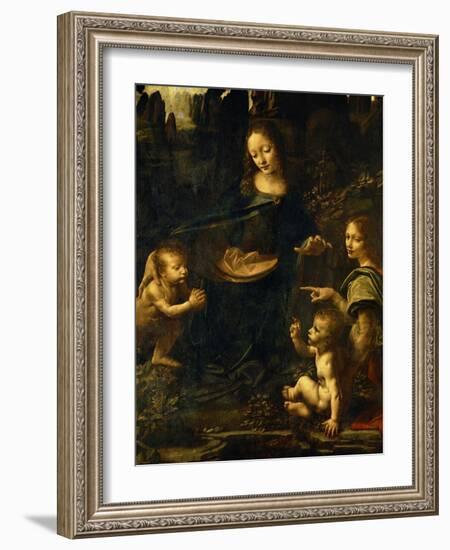 The Madonna of the Rocks-Leonardo da Vinci-Framed Giclee Print