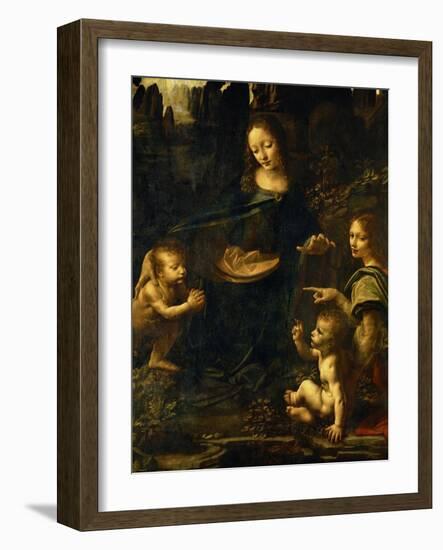 The Madonna of the Rocks-Leonardo da Vinci-Framed Giclee Print