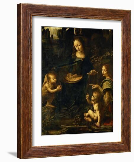 The Madonna of the Rocks-Leonardo da Vinci-Framed Giclee Print