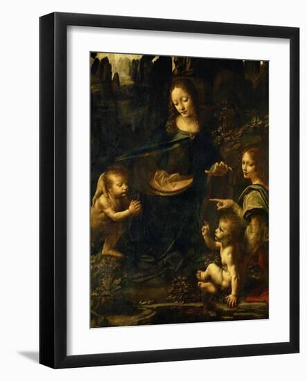 The Madonna of the Rocks-Leonardo da Vinci-Framed Giclee Print