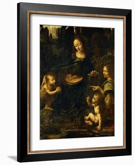 The Madonna of the Rocks-Leonardo da Vinci-Framed Giclee Print