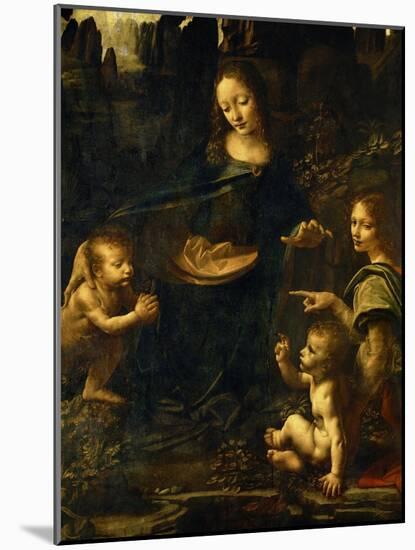 The Madonna of the Rocks-Leonardo da Vinci-Mounted Giclee Print