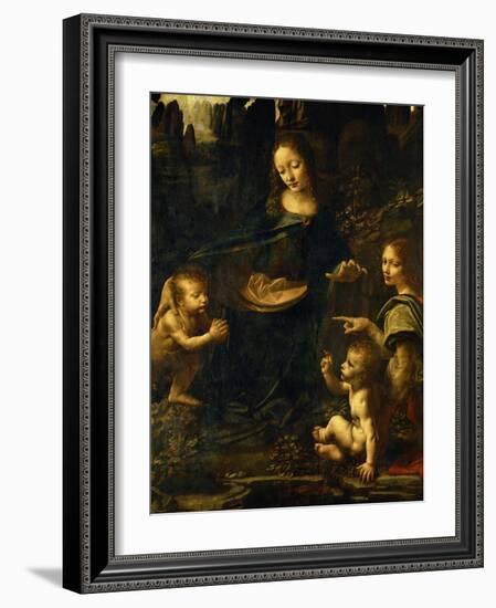 The Madonna of the Rocks-Leonardo da Vinci-Framed Giclee Print