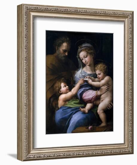 The Madonna of the Rose (Madonna Della Ros), C. 1520-Raphael-Framed Giclee Print