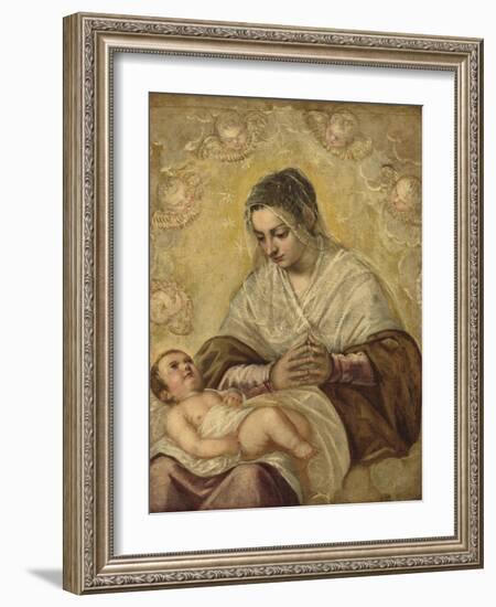 The Madonna of the Stars, c.1550-90-Jacopo Robusti Tintoretto-Framed Giclee Print