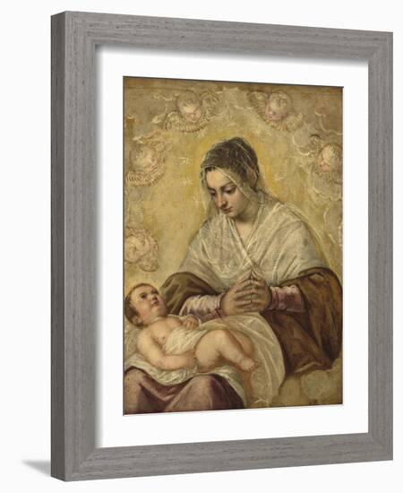 The Madonna of the Stars, c.1550-90-Jacopo Robusti Tintoretto-Framed Giclee Print