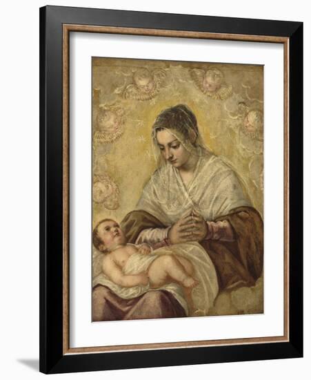 The Madonna of the Stars, c.1550-90-Jacopo Robusti Tintoretto-Framed Giclee Print