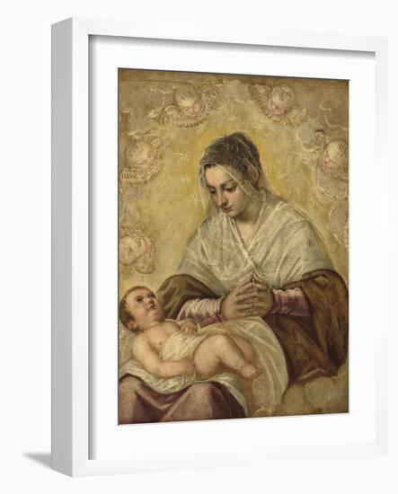 The Madonna of the Stars, c.1550-90-Jacopo Robusti Tintoretto-Framed Giclee Print