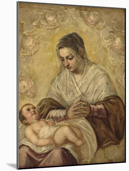The Madonna of the Stars, c.1550-90-Jacopo Robusti Tintoretto-Mounted Giclee Print