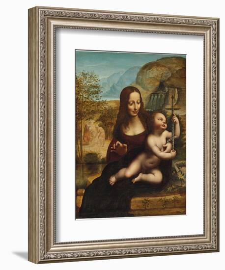 The Madonna of the Yarnwinder-Leonardo da Vinci-Framed Giclee Print