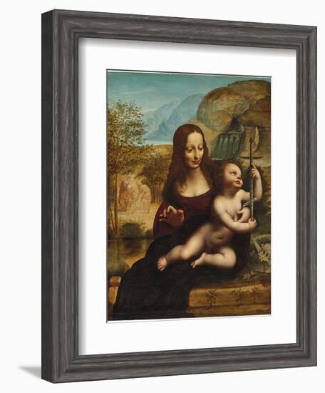 The Madonna of the Yarnwinder-Leonardo da Vinci-Framed Giclee Print