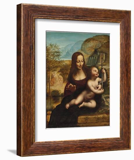 The Madonna of the Yarnwinder-Leonardo da Vinci-Framed Giclee Print