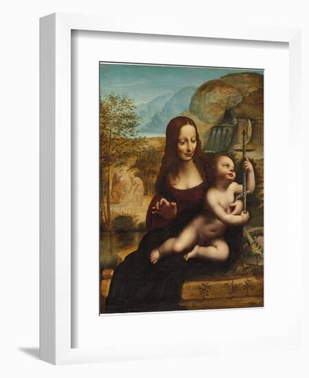 The Madonna of the Yarnwinder-Leonardo da Vinci-Framed Giclee Print