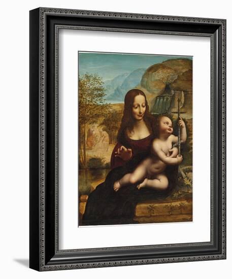 The Madonna of the Yarnwinder-Leonardo da Vinci-Framed Giclee Print