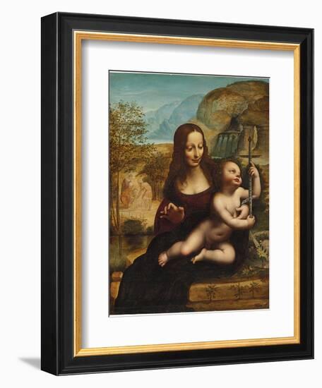 The Madonna of the Yarnwinder-Leonardo da Vinci-Framed Giclee Print