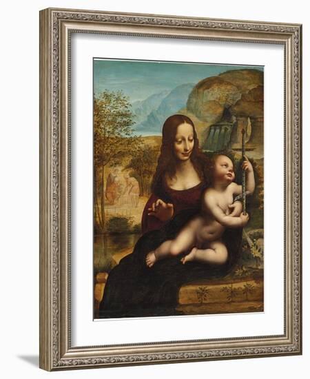 The Madonna of the Yarnwinder-Leonardo da Vinci-Framed Giclee Print