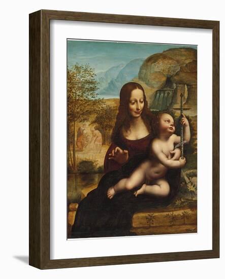 The Madonna of the Yarnwinder-Leonardo da Vinci-Framed Giclee Print