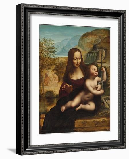 The Madonna of the Yarnwinder-Leonardo da Vinci-Framed Giclee Print