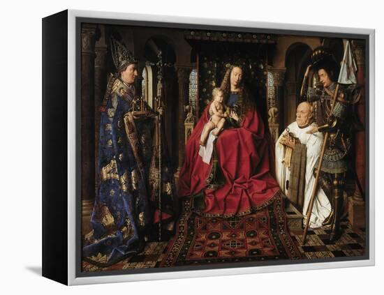 The Madonna with Canon Van Der Paele, 1436-Jan van Eyck-Framed Premier Image Canvas