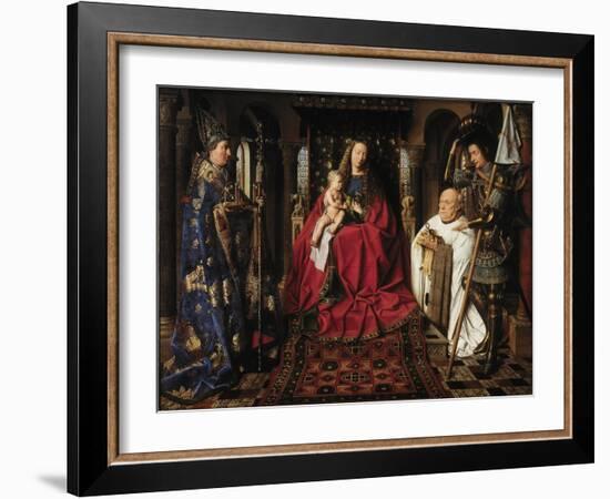 The Madonna with Canon Van Der Paele, 1436-Jan van Eyck-Framed Giclee Print