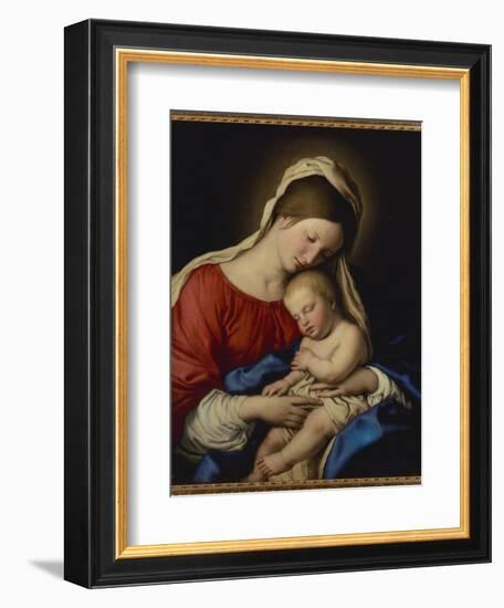 The Madonna with Sleeping Christ Child-Il Sassoferrato-Framed Giclee Print