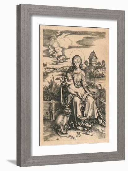 'The Madonna with the Monkey', c1498, (1906)-Albrecht Durer-Framed Giclee Print