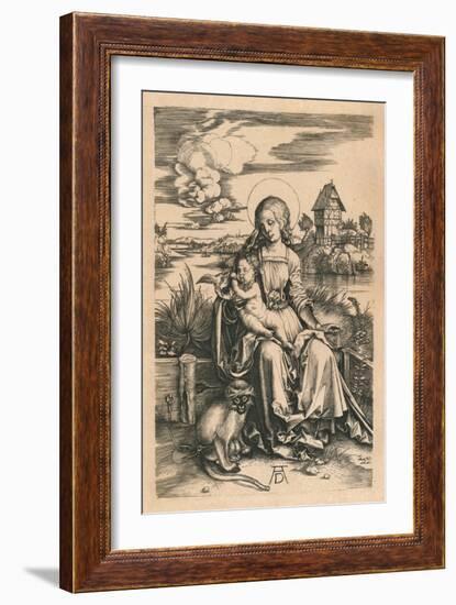 'The Madonna with the Monkey', c1498, (1906)-Albrecht Durer-Framed Giclee Print