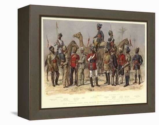 The Madras Army, and Troops under the Government of India-Alfred Crowdy Lovett-Framed Premier Image Canvas