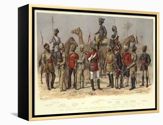 The Madras Army, and Troops under the Government of India-Alfred Crowdy Lovett-Framed Premier Image Canvas