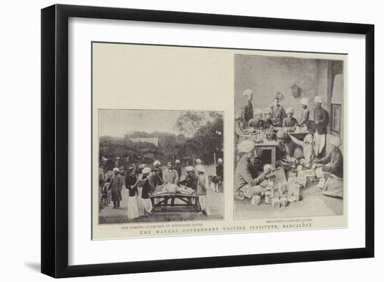 The Madras Government Vaccine Institute, Bangalore-null-Framed Giclee Print