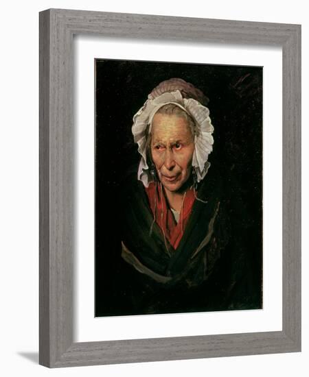 The Madwoman or the Obsession of Envy, 1819-22-Théodore Géricault-Framed Giclee Print