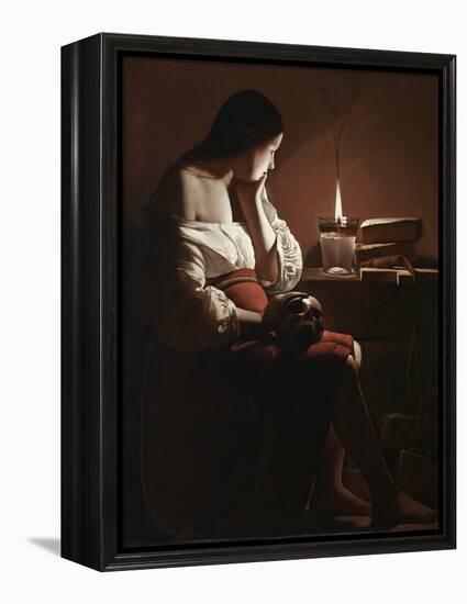 The Magdalen with the Smoking Flame, c.1638-40-Georges de la Tour-Framed Premier Image Canvas