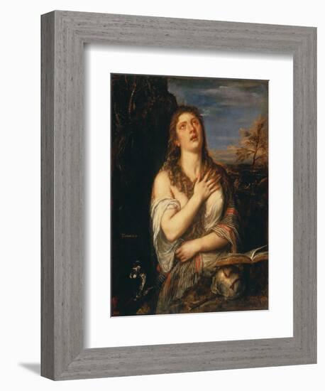 The Magdalen-Titian (Tiziano Vecelli)-Framed Giclee Print