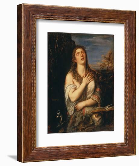 The Magdalen-Titian (Tiziano Vecelli)-Framed Giclee Print