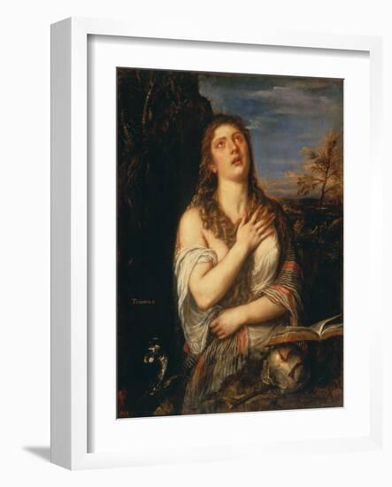 The Magdalen-Titian (Tiziano Vecelli)-Framed Giclee Print