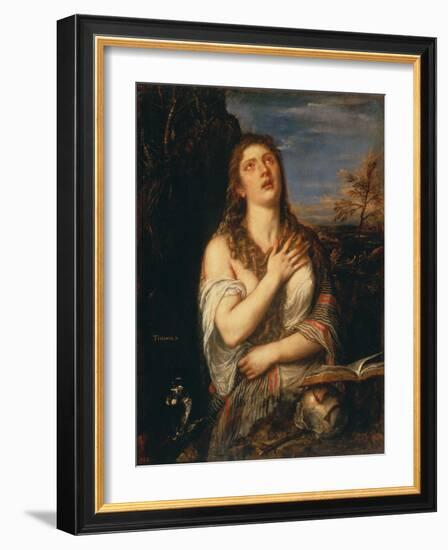 The Magdalen-Titian (Tiziano Vecelli)-Framed Giclee Print