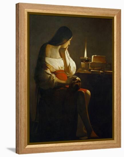 The Magdalene with a Night Light-Georges de La Tour-Framed Premier Image Canvas