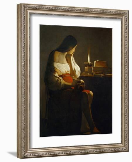 The Magdalene with a Night Light-Georges de La Tour-Framed Giclee Print