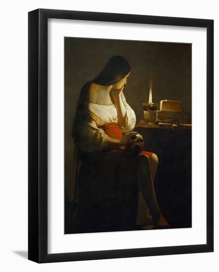 The Magdalene with a Night Light-Georges de La Tour-Framed Giclee Print