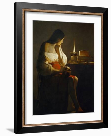 The Magdalene with a Night Light-Georges de La Tour-Framed Giclee Print